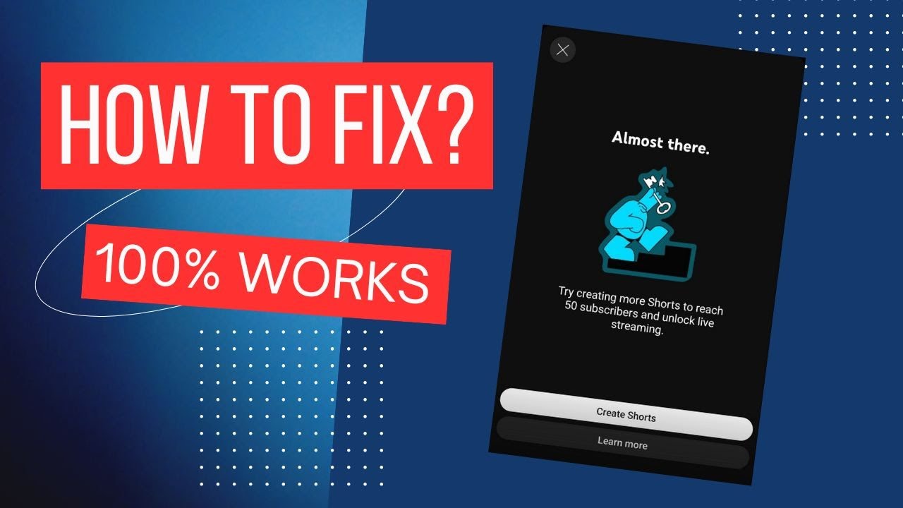 Can't start live streaming after reaching 50 subscribers? #livestreaming #youtube #howtofix