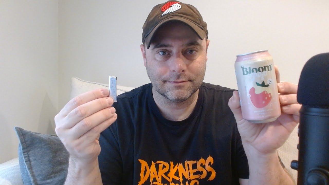 ASMR Drink Review and Gum Chewing Ramble