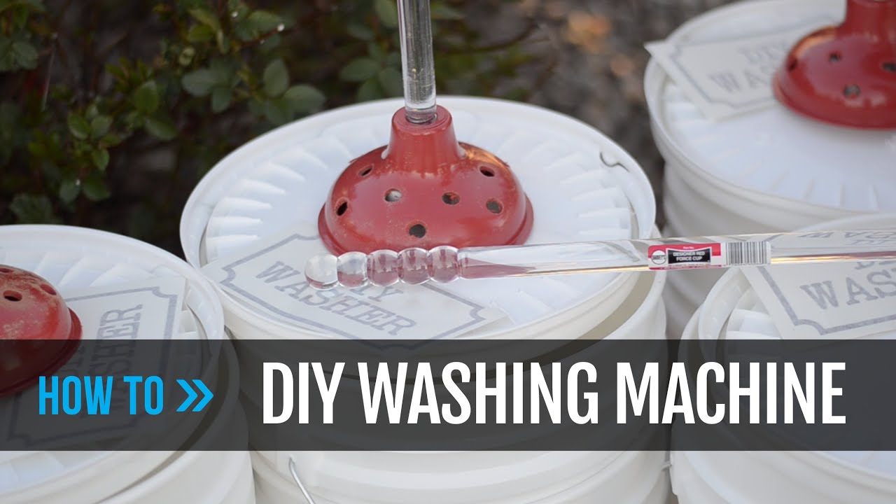 Make your own DIY Washing Machine with Buckets!