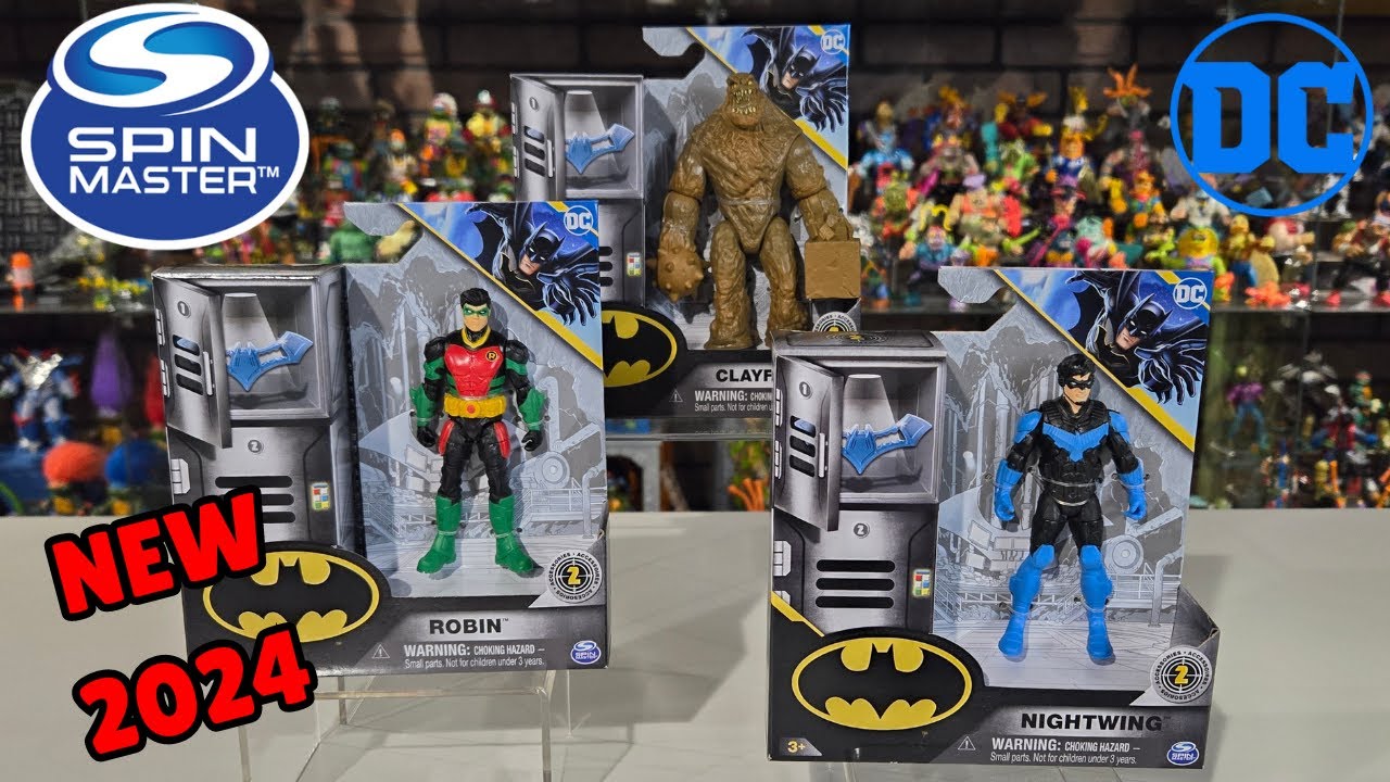 New 2024 Robin, Nightwing and Clayface by Spin Master