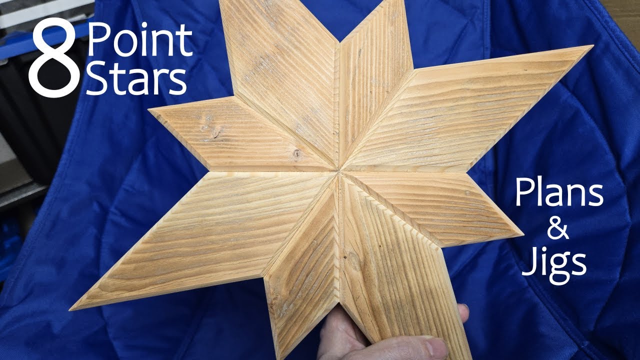 8 Point Wooden Stars - Miter Saw - Plans