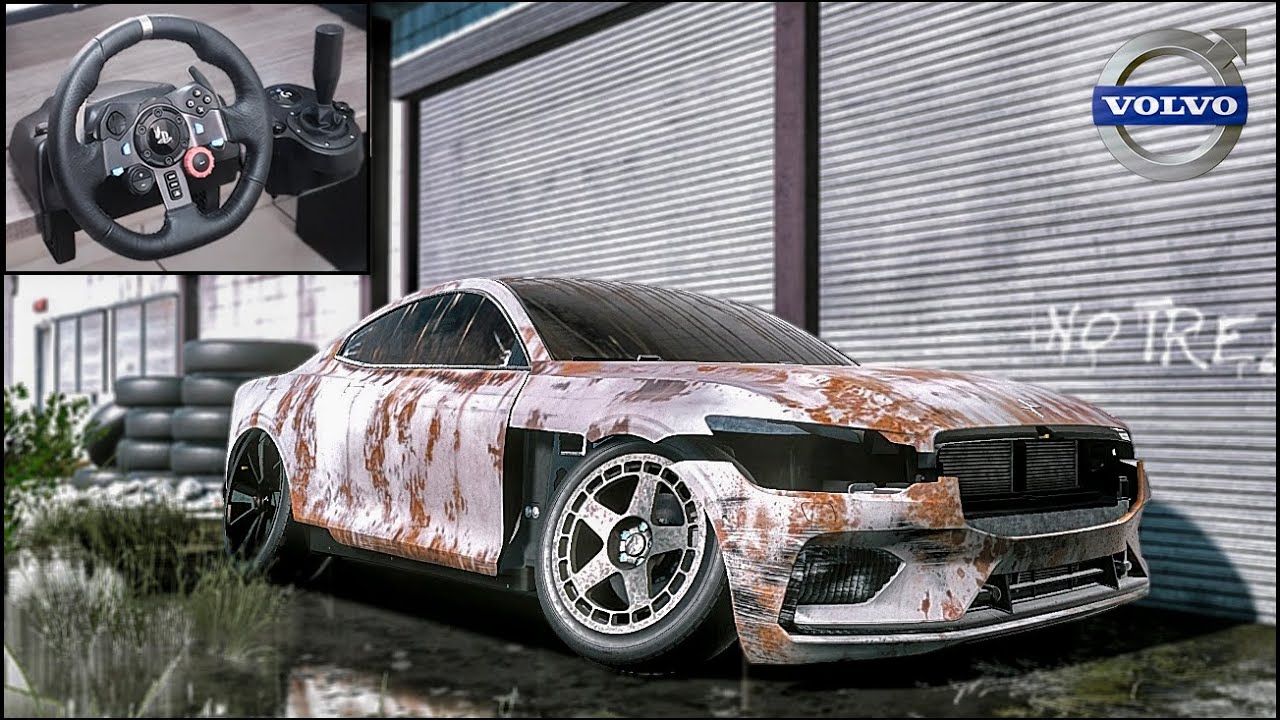 Rebuilding a VOLVO POLESTAR - NFS HEAT - LOGITECH G29 Gameplay.