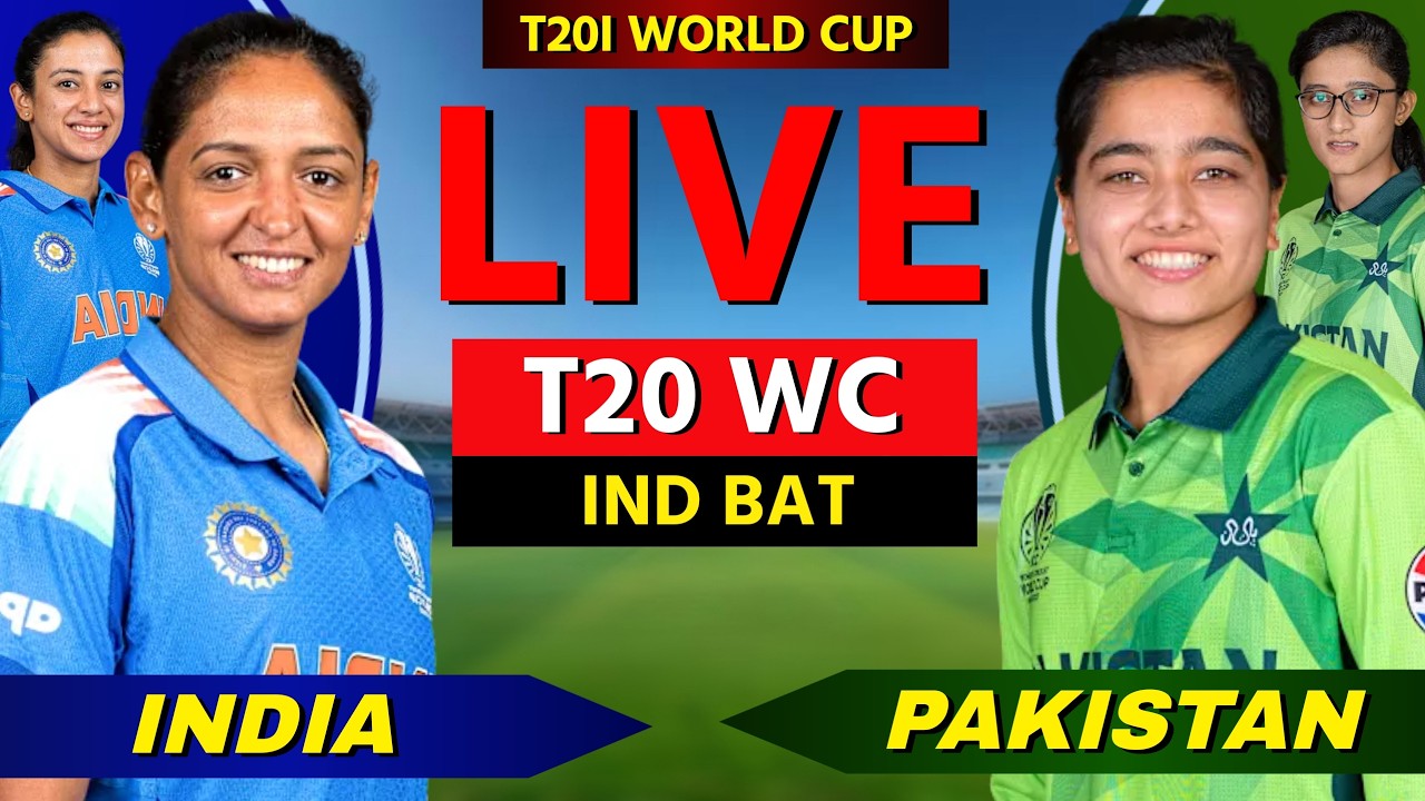 🔴 LIVE: IND W vs PAK W, T20 World Cup 2026, Live Cricket Match Scores & Commentary, IND BAT