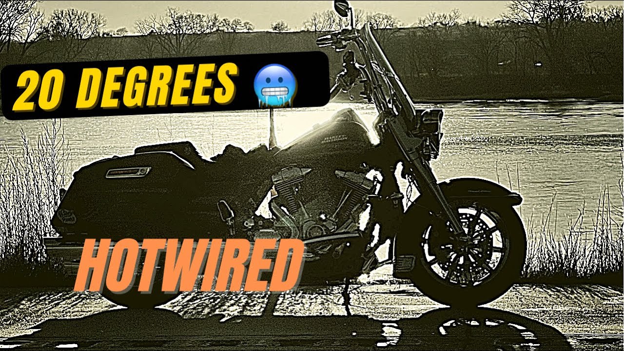 What you need to ride a motorcycle when it’s 20 degrees!!Hot-wired heated gear!