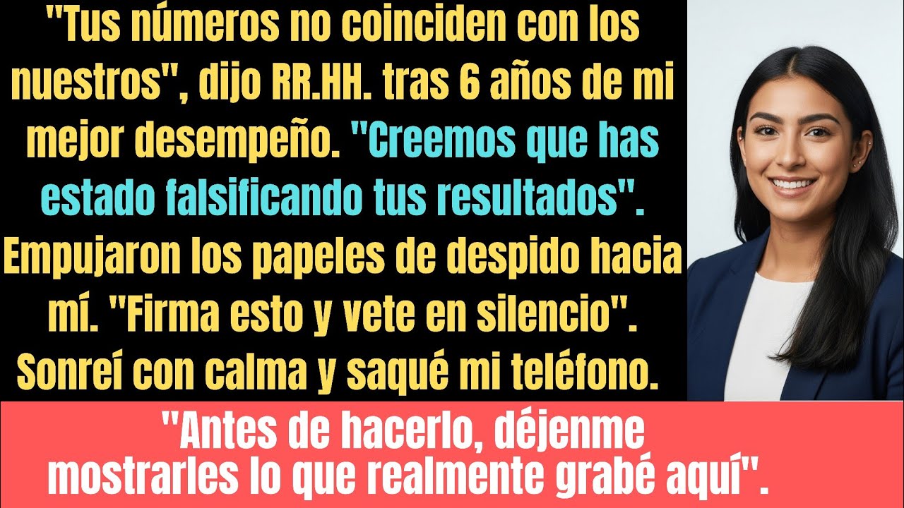 El gerente pensó que era su jugada, pero yo tenía las pruebas