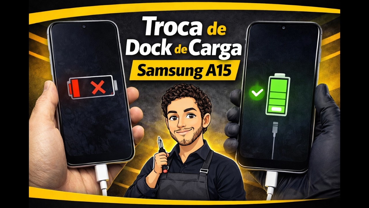 Como Trocar o Dock de Carga do Samsung A15 – Passo a Passo Completo
