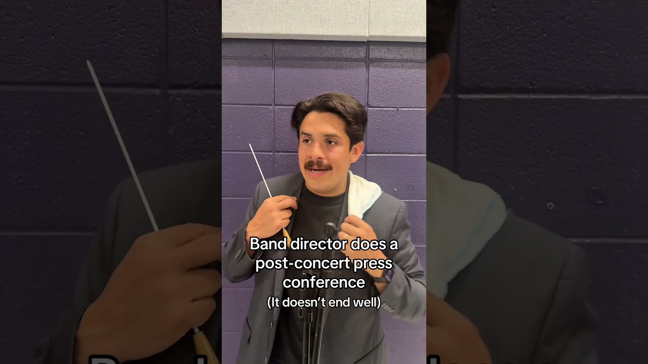 BAND DIRECTOR PRESS CONFERENCE!? #banddirectors #marchingband #band