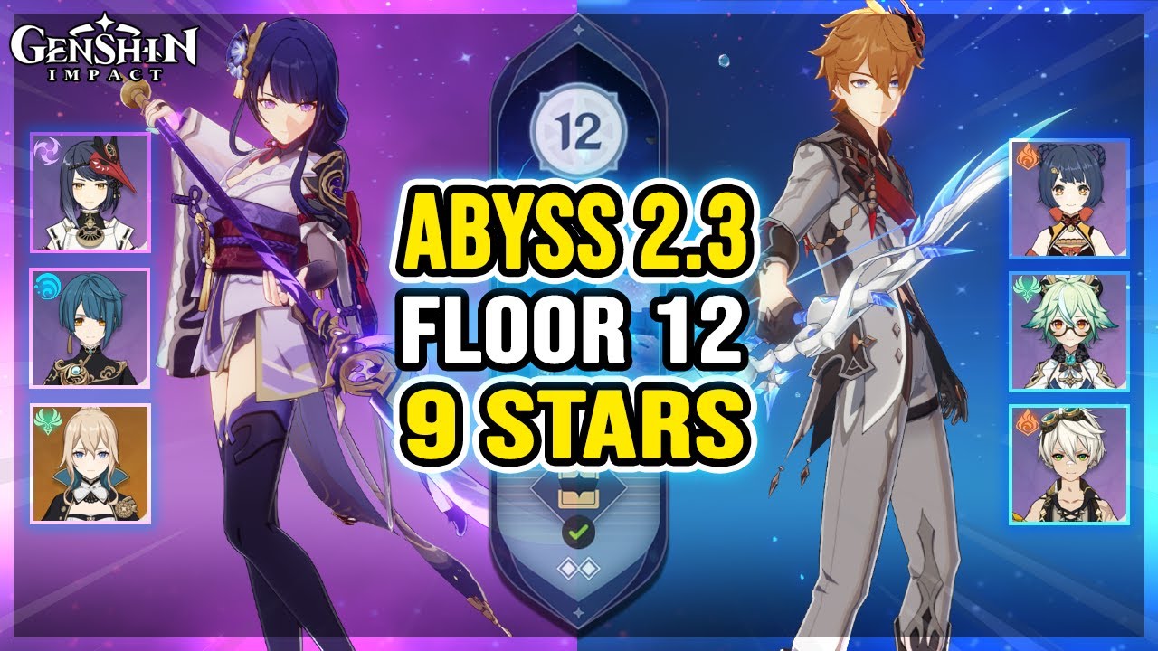 Hypercarry Raiden (ft. Kujou Sara) and Childe Vape | Spiral Abyss 2.3 Floor 12 | Genshin Impact