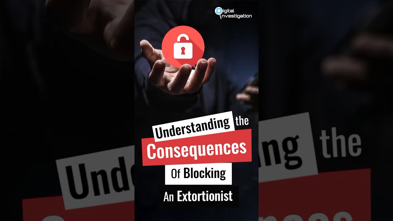 The Consequences of Blocking An Extortionist #shorts #extortion #socialmedia #onlinethreats