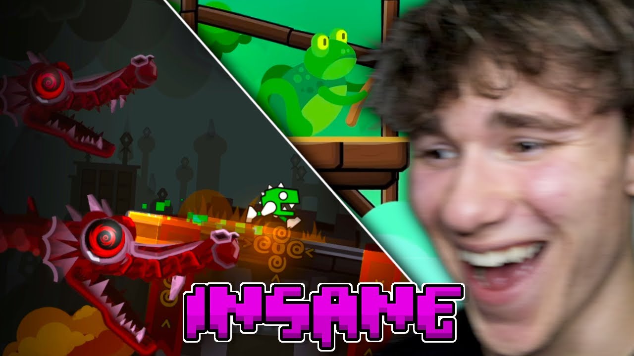 Самые безумные уровни Geometry Dash, которые я когда-либо видел...