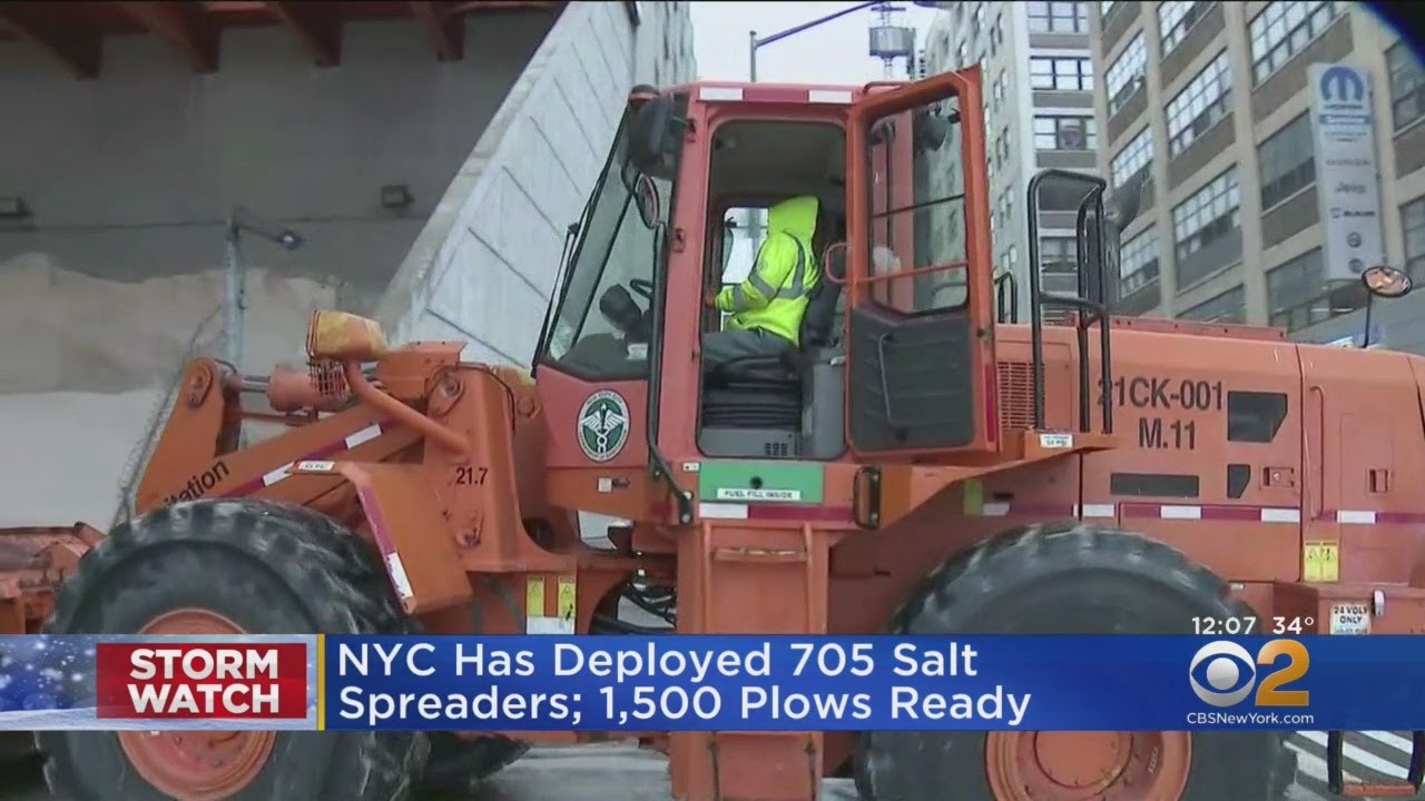 NYC Deploying 705 Salt Spreaders, 1,500 Plows For Storm