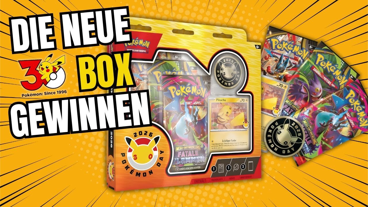 Wir öffnen die NEUE Pikachu Pokemon Day Kollektion 2026 + Gewinnspiel