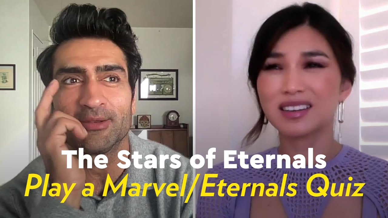 Kumail Nanjiani’s Cat Could Never be an Actor | Eternals Cast | POPSUGAR Pop Quiz