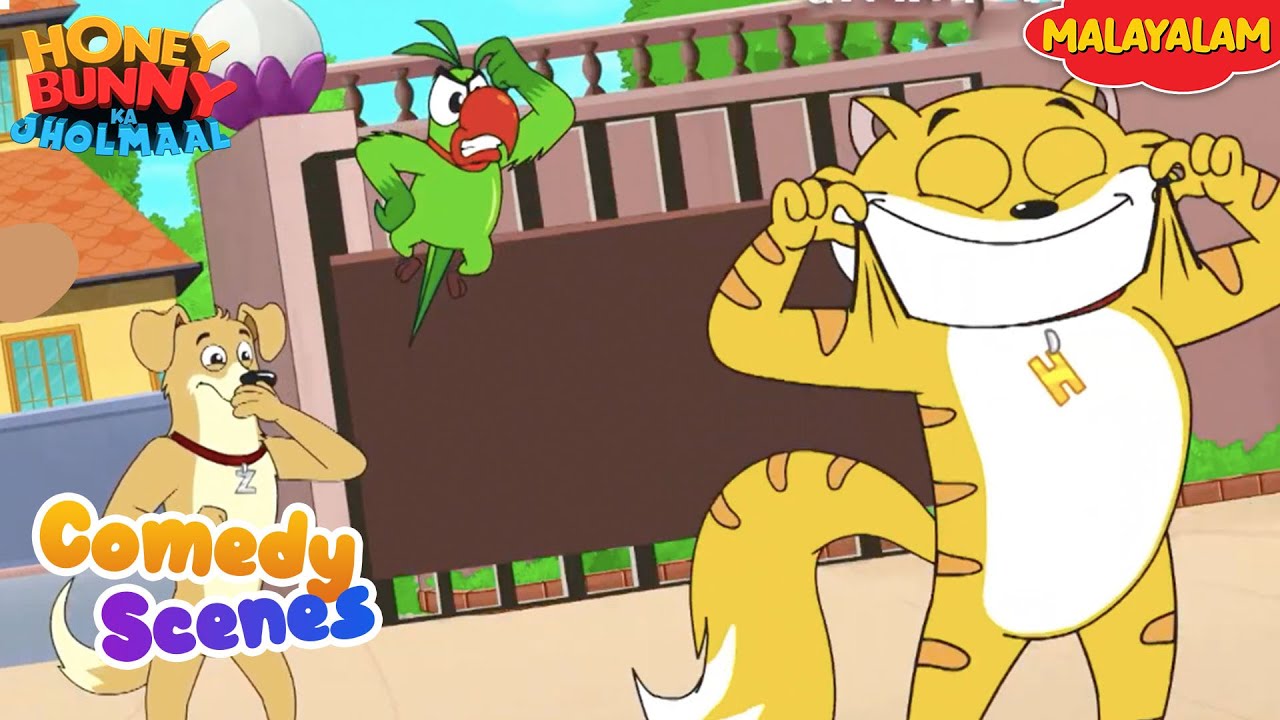 Honey Bunny Comedy Scenes | Cartoon For Kids | Compilation-12 | YO Kids Malayalam | S24