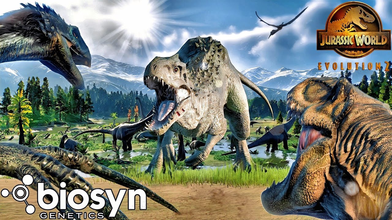 Biosyn sanctuary - Indominus Rex the end, valley Jurassic world evolution