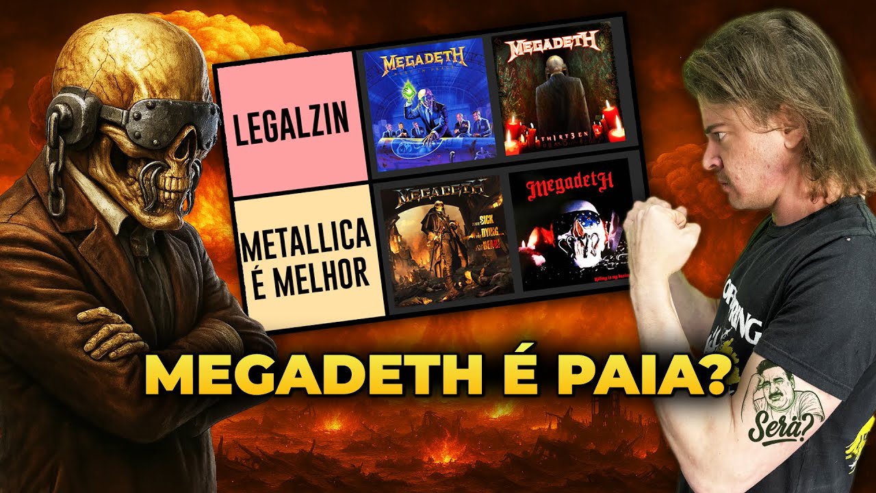 TIERLIST DO MEGADETH (TRETAMOS?)