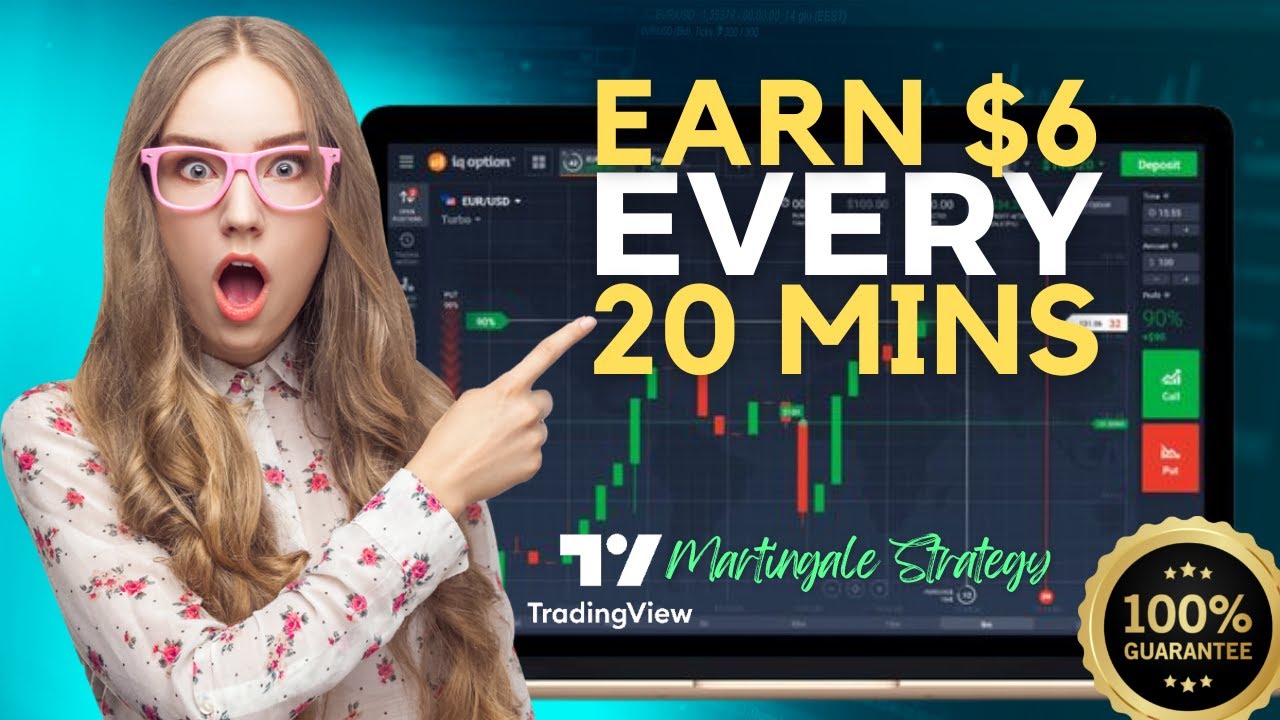 Tradingview IQ Option Binary Options Martingale Strategy 2022 Live Demo