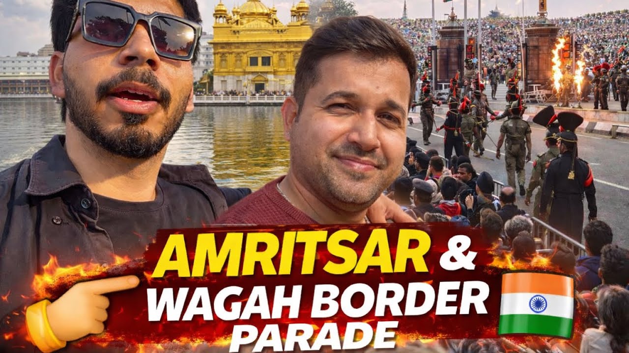 Golden Temple + Wagah Border 😍🔥 | Full Amritsar Trip Vlog