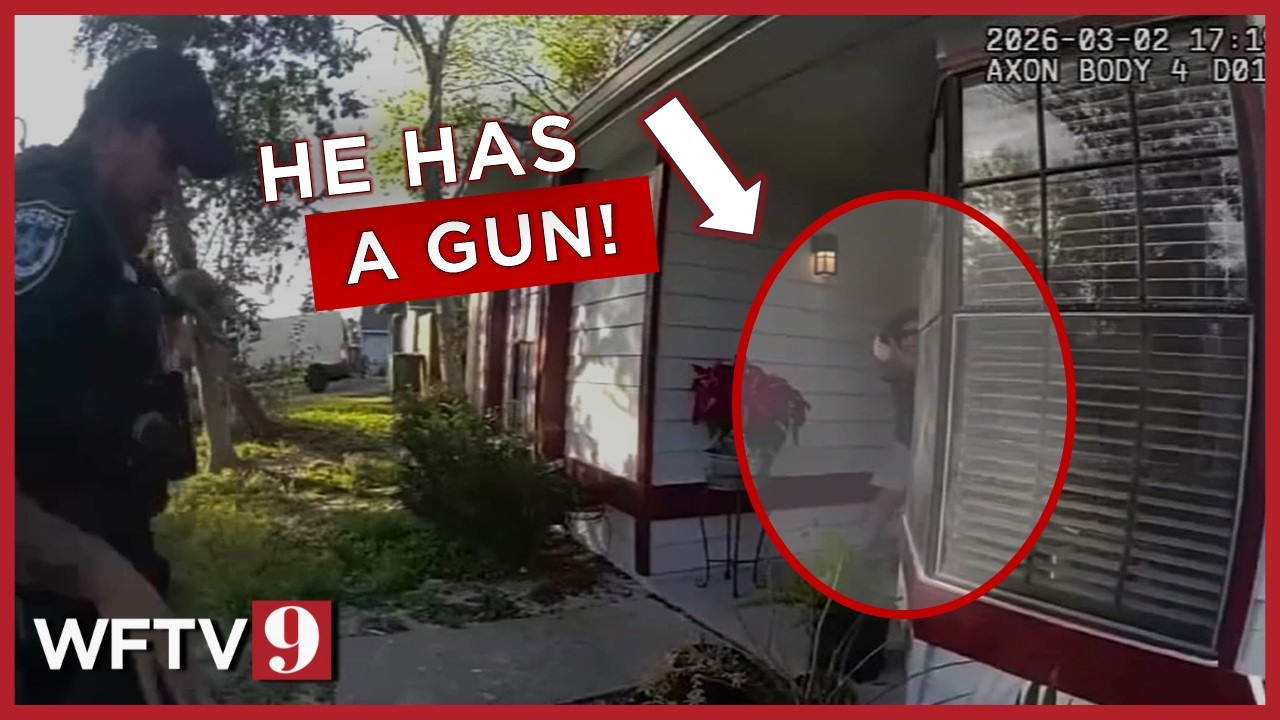 Video shows Florida man bursting out of home, opening fire on deputies on vandalism call