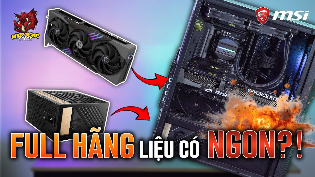PC FULL H&Atilde;NG liệu c&oacute; NGON?! WBPC x MSI #wildboarstore #wbpc #120yenlang #msi