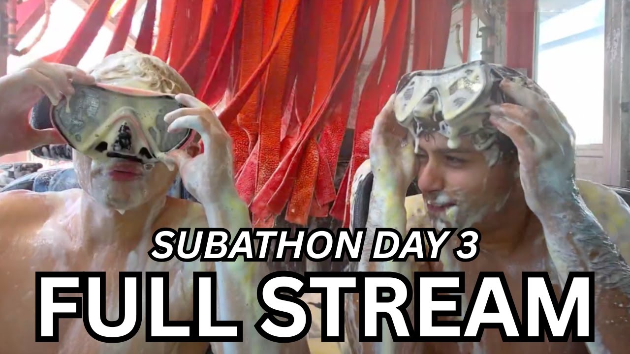 3 OCT - FAZE SUBATHON 2 DAY 3: Convertible Car Wash, Kickball, Red 40 Mukbang, Gym Stream!
