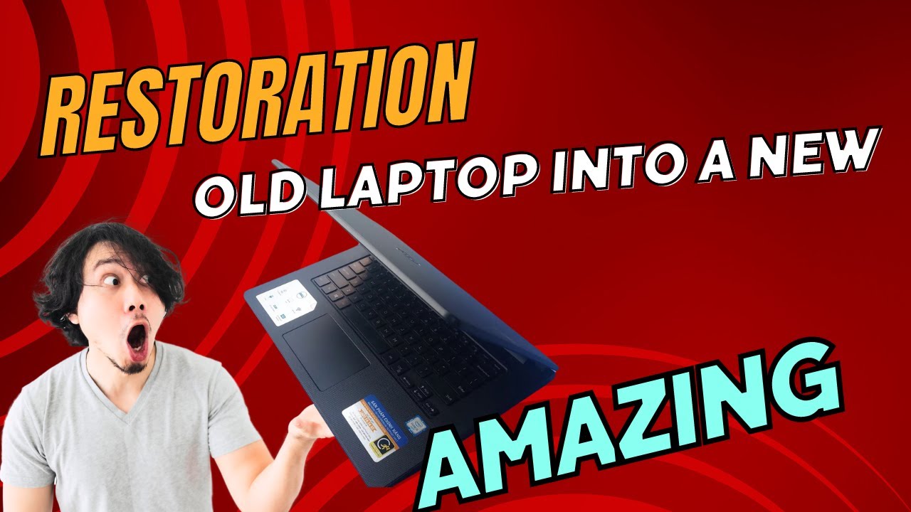 Perfectly restore old ugly laptop to like new