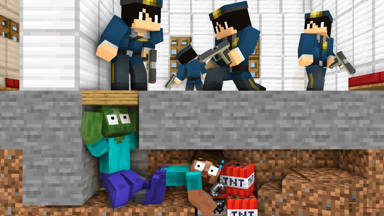 Monster School : PRISON ESCAPE CHALLENGE - Minecraft Animation