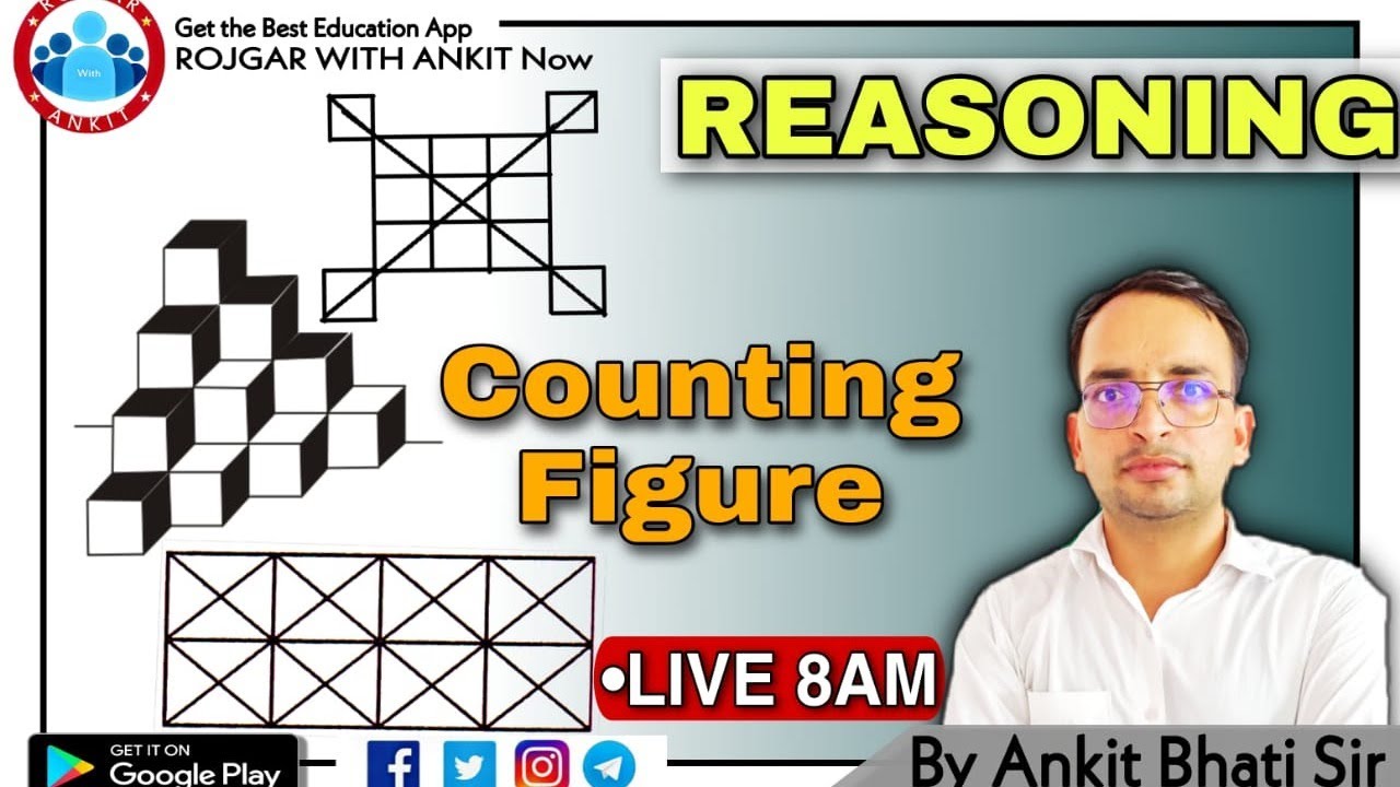 REASONING:- NON-VERBAL_Counting Figures_CLASS:-9_By Ankit Bhati sir@Live 8:00AM