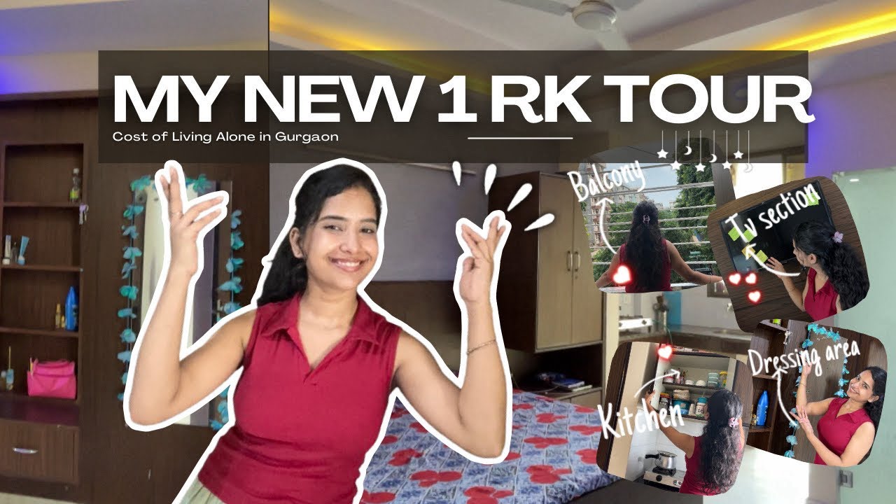 My New Room Tour | One Room Apartment | Cost of Living Alone in Gurgaon