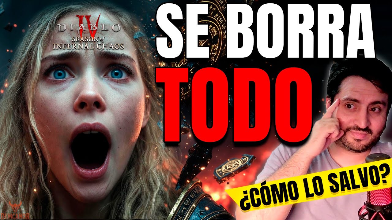 SE BORRA TODO en Diablo 4 Temporada 11 | LA ÚLTIMA GUÍA para SALVAR tu Inventario