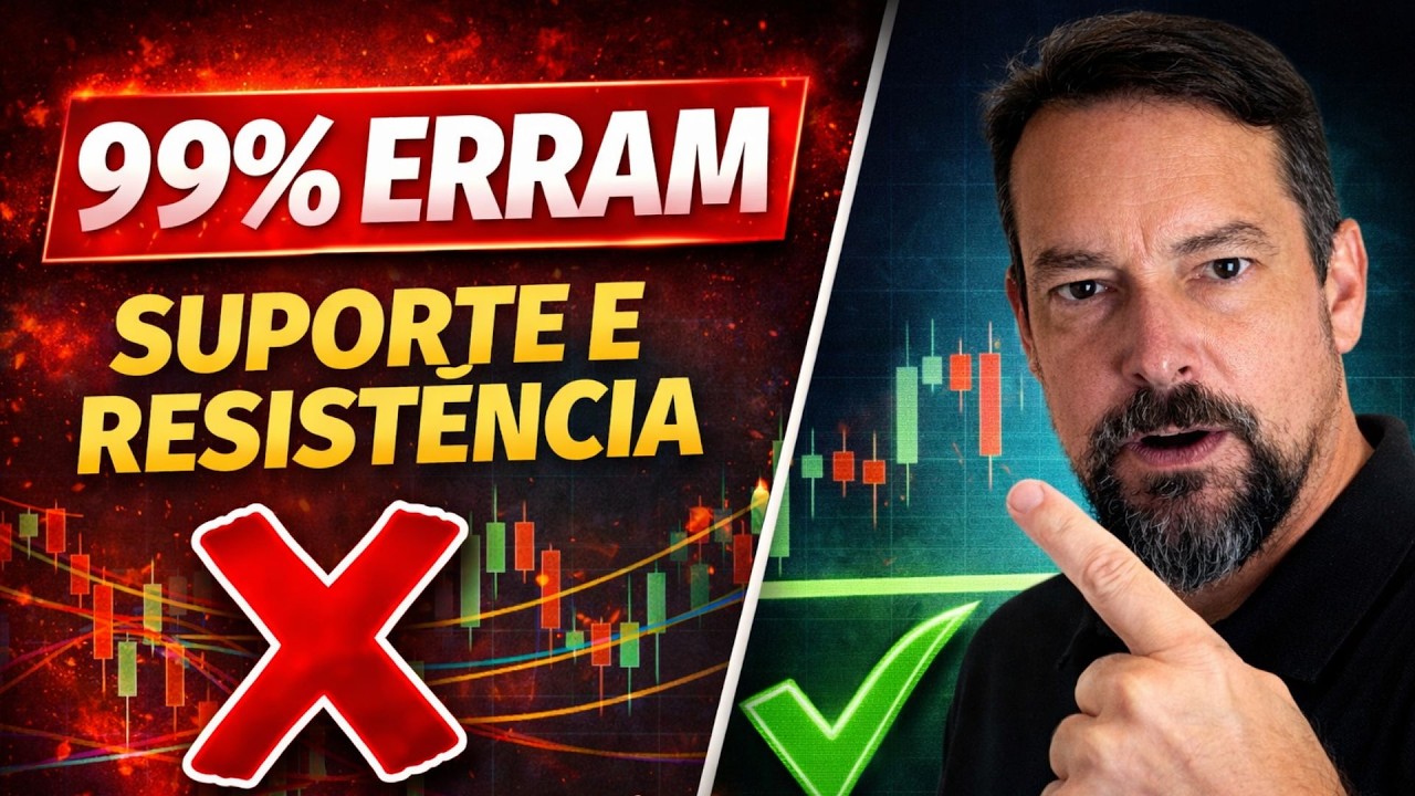 99% dos Traders Iniciantes ERRAM Suporte e Resistência (Você Também Está Errando!)