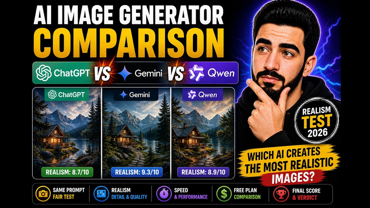 AI Image Generator Comparison | ChatGPT vs Gemini vs Qwen Realism Test