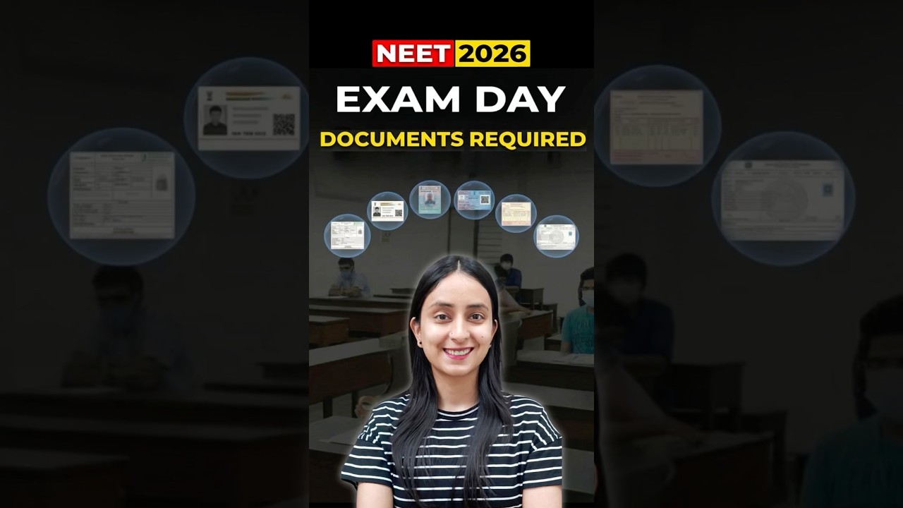 Mandatory Documents to Carry on NEET 2026 Exam Day💥#neet2026 #documents #examday #important #viral