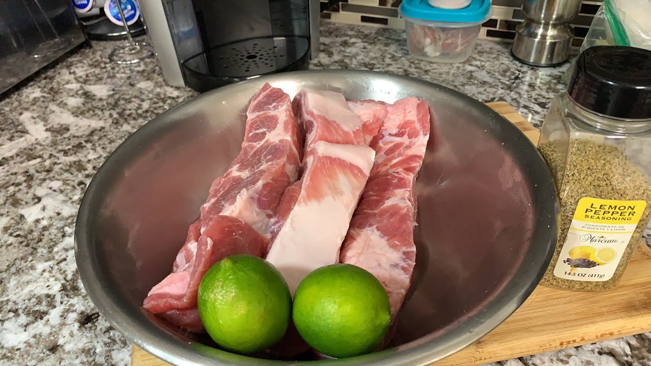 Chicharrones con limón
