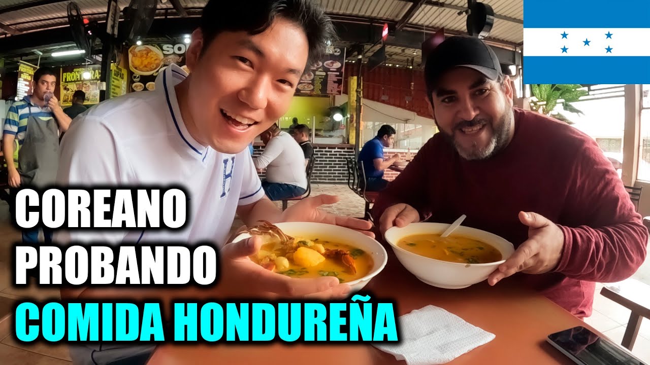 COREANO PROBANDO COMIDA HONDUREÑA EN MERCADO LOCAL |  HONDURAS(2)🇭🇳