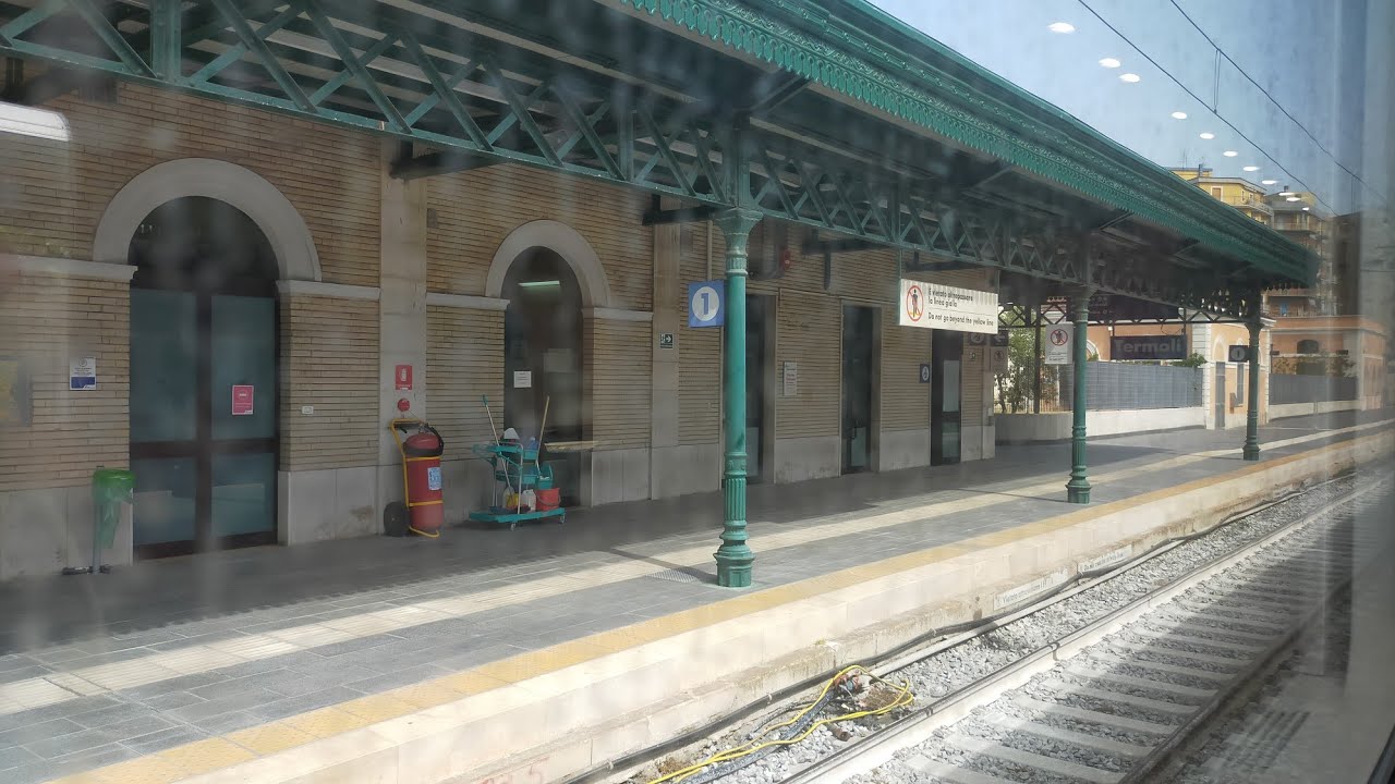 HD - Arrivo alla stazione di Termoli a bordo dell’Intercity ☀ (IC 605) Milano C.LE - Taranto