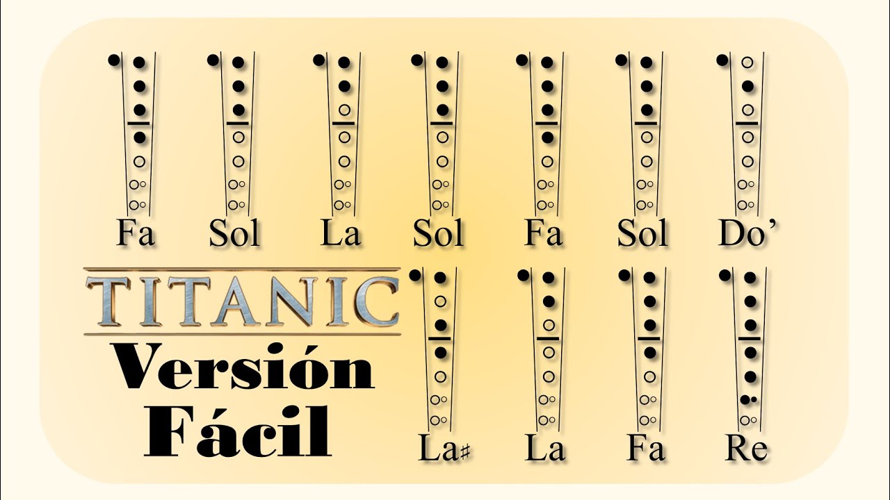 COMO TOCAR LA CANCIÓN DE TITANIC en Flauta Dulce 🚢 Tutorial con Notas Explicadas