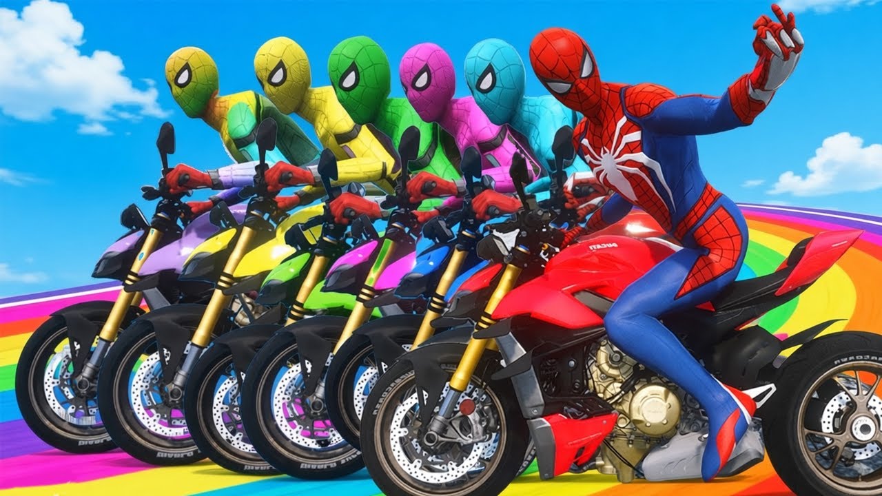 Spider-Man Rescue batman vs iron man vs venom funny Game GTA 5 superheros - Spider cool #43
