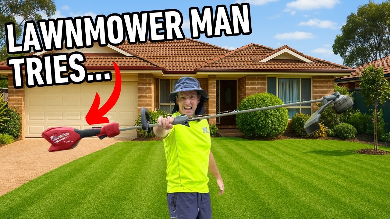 Lawnmower Man TESTS the NEW Milwaukee Powerhead Line Trimmmer!
