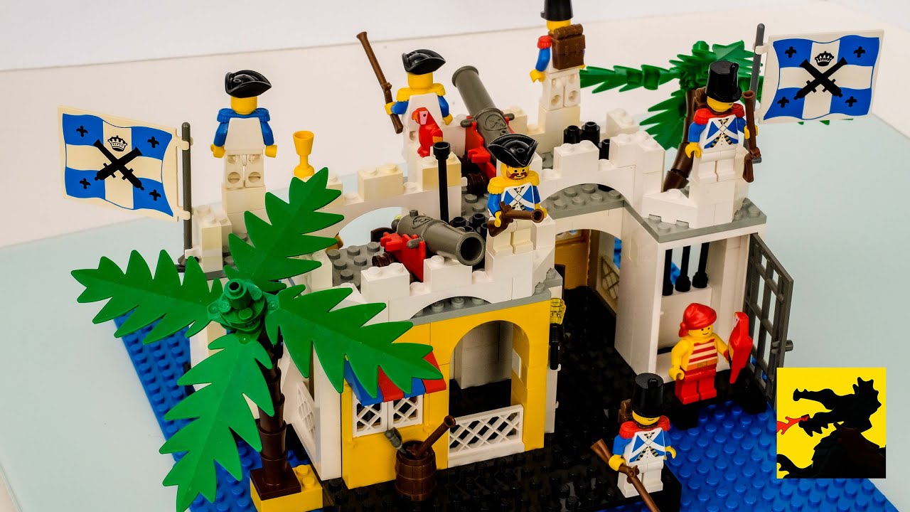 Lego 6267. Сборка с использованием альтернативных вариантов из 2 наборов, Lagoon Lock-Up.