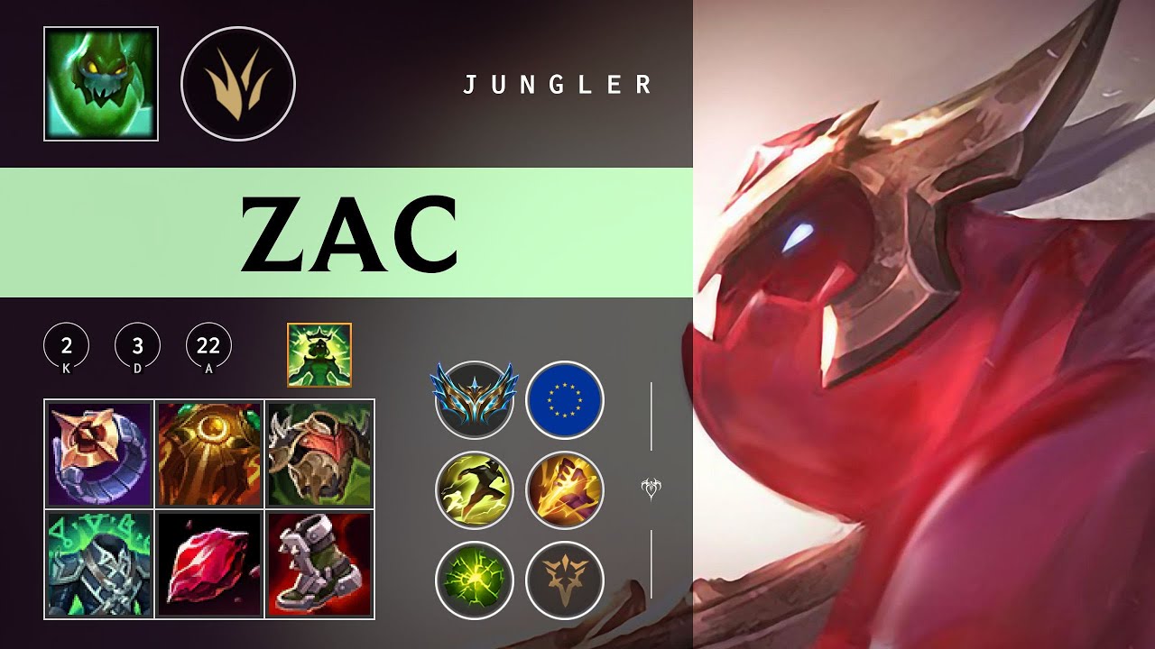 Zac Jungle vs Ambessa - EUW Challenger Patch 26.02