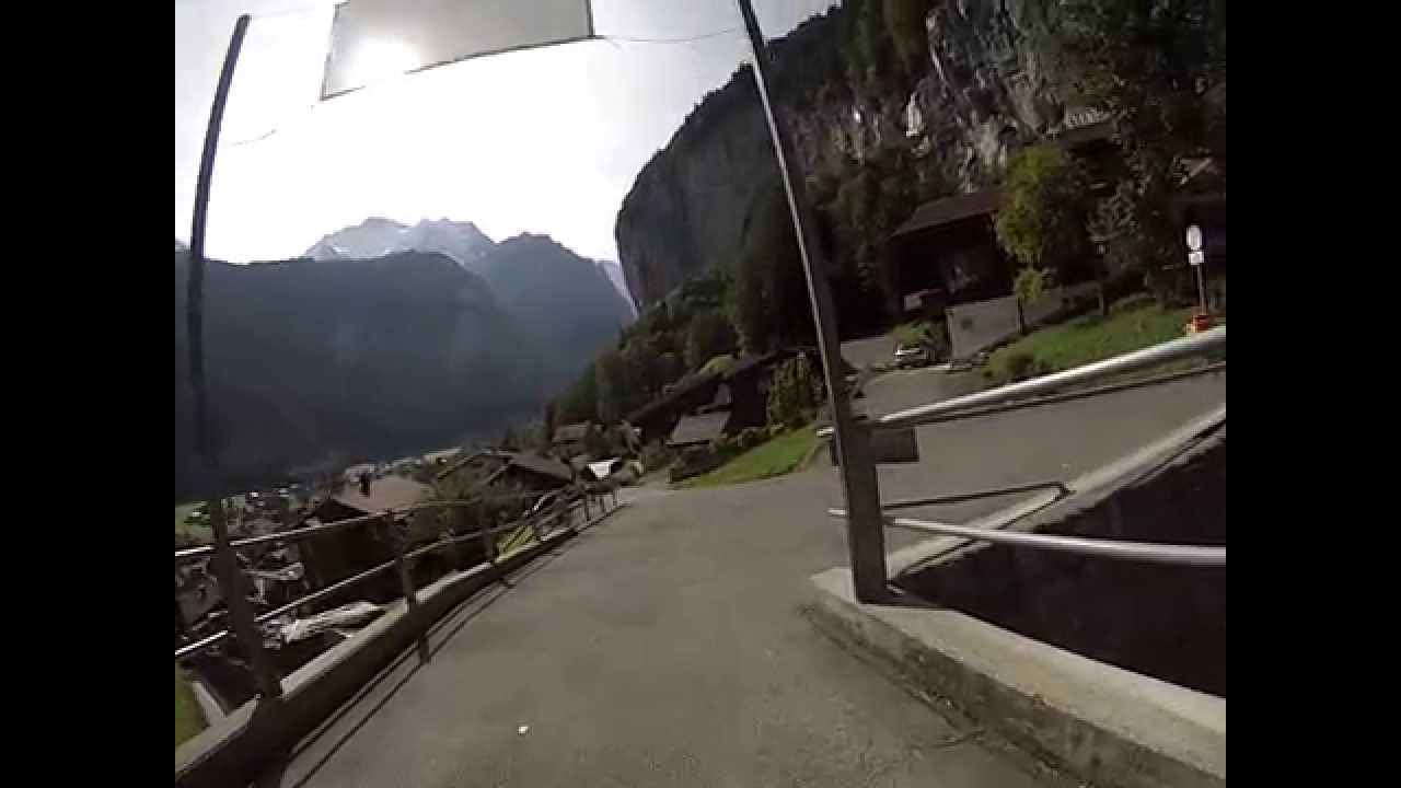 Downhill mit Trottinett /Tretroller Kostka