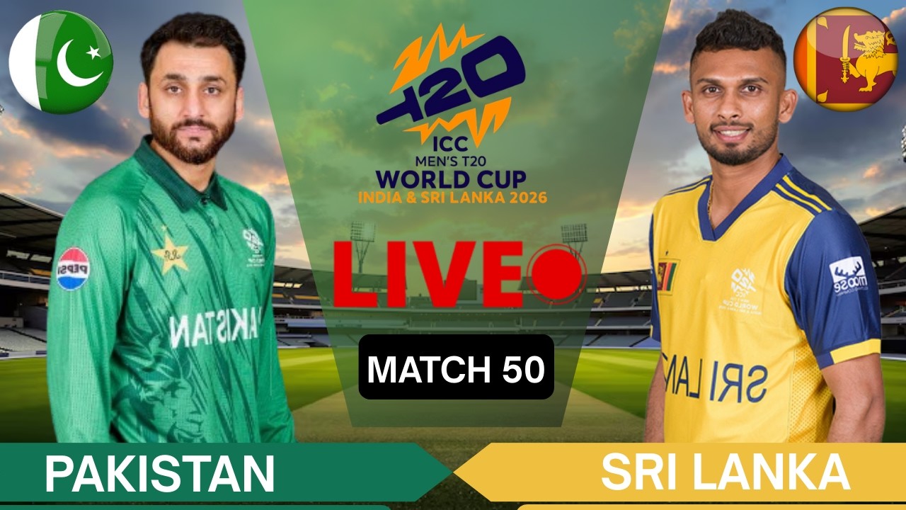 ICC T20 World Cup 2026: Pakistan vs Sri Lanka Live Scores & Commentary