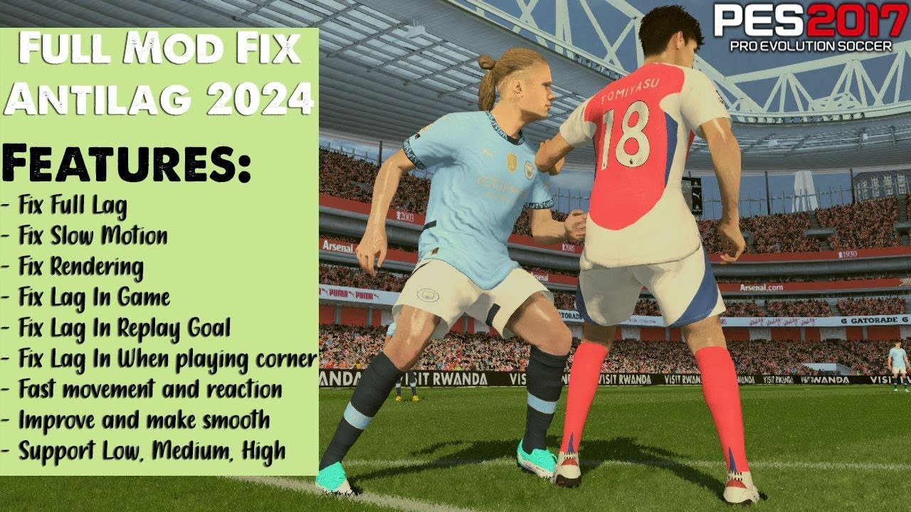 fix lag&framerate PES 2017 android. cara mengurangi lag PES 2017