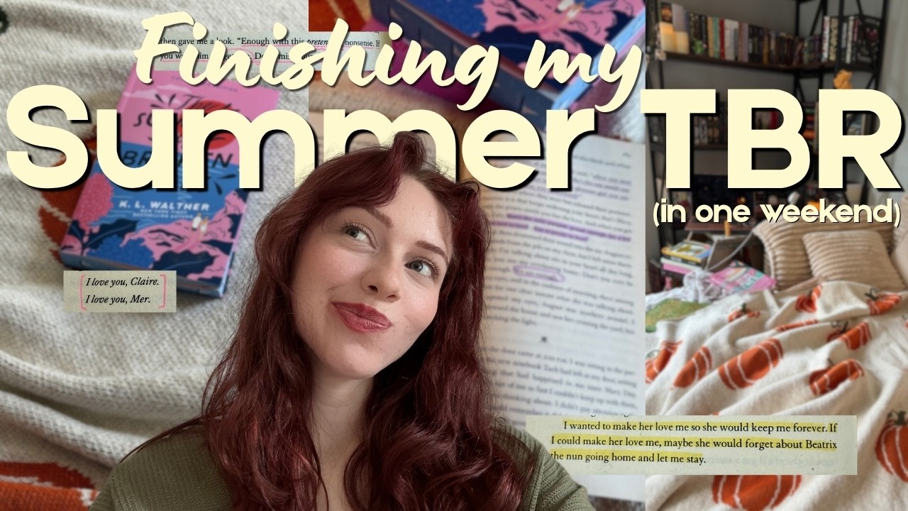 closing out my summer reading🌞 | Cozy Summer Reading Vlog