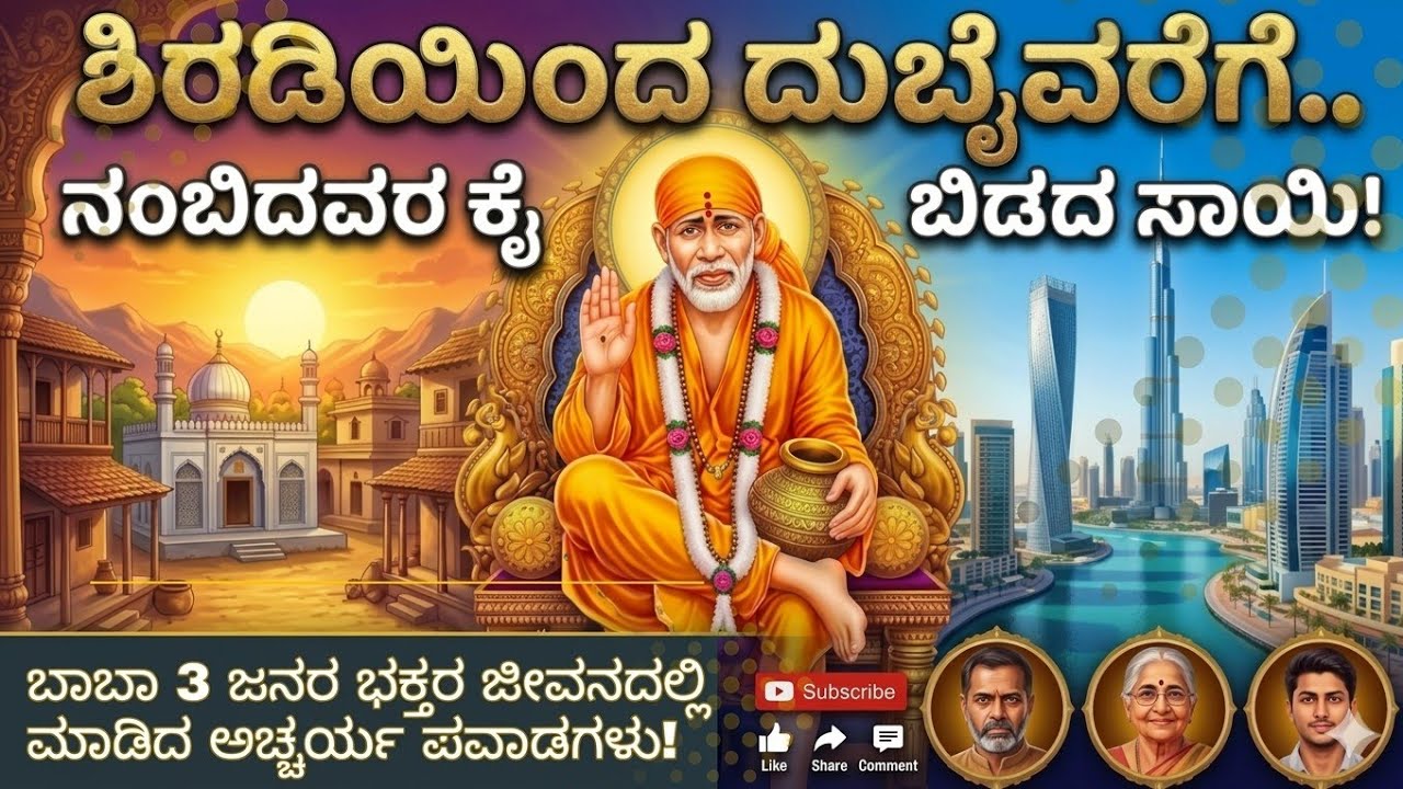 ಶಿರಡಿಯ VIP ದರ್ಶನ, ಲೋನ್ ಇಲ್ಲದೆ ಮನೆ, ದುಬೈನಲ್ಲಿ ಕೆಲಸ! ಬಾಬಾರ ಈ 3 ಪವಾಡಗಳು ನಂಬಿಕೆಯನ್ನು ಹೆಚ್ಚಿಸುವುದು ಖಚಿತ. 