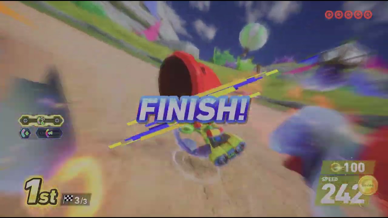 Knuckles Vs Amy Rose Sonic Racing: CrossWorlds Gamplay
