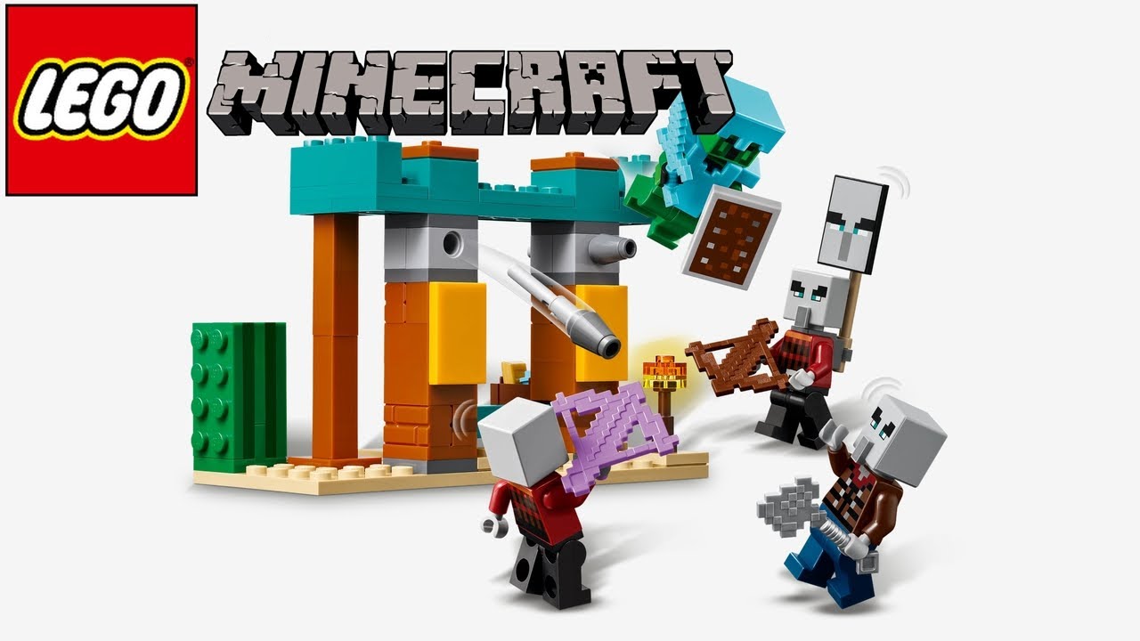 LEGO Minecraft The Illager Desert Patrol 21267- Speed Build Review | LEGO 21267