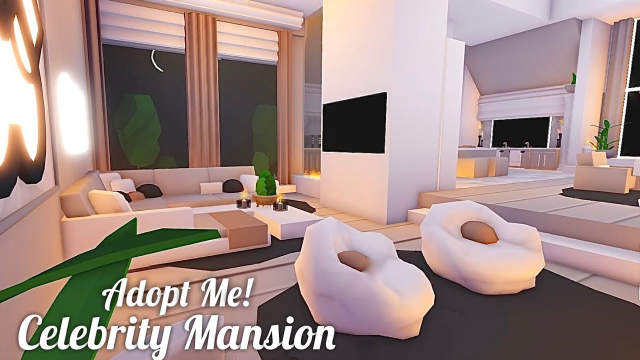 Adopt Me! Living Room - Aesthetic Dream Home - Celebrity Mansion - Tour & Speed Build
