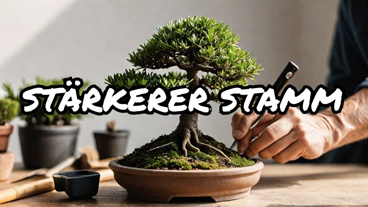 Wie lässt man einen Bonsai dicker werden?